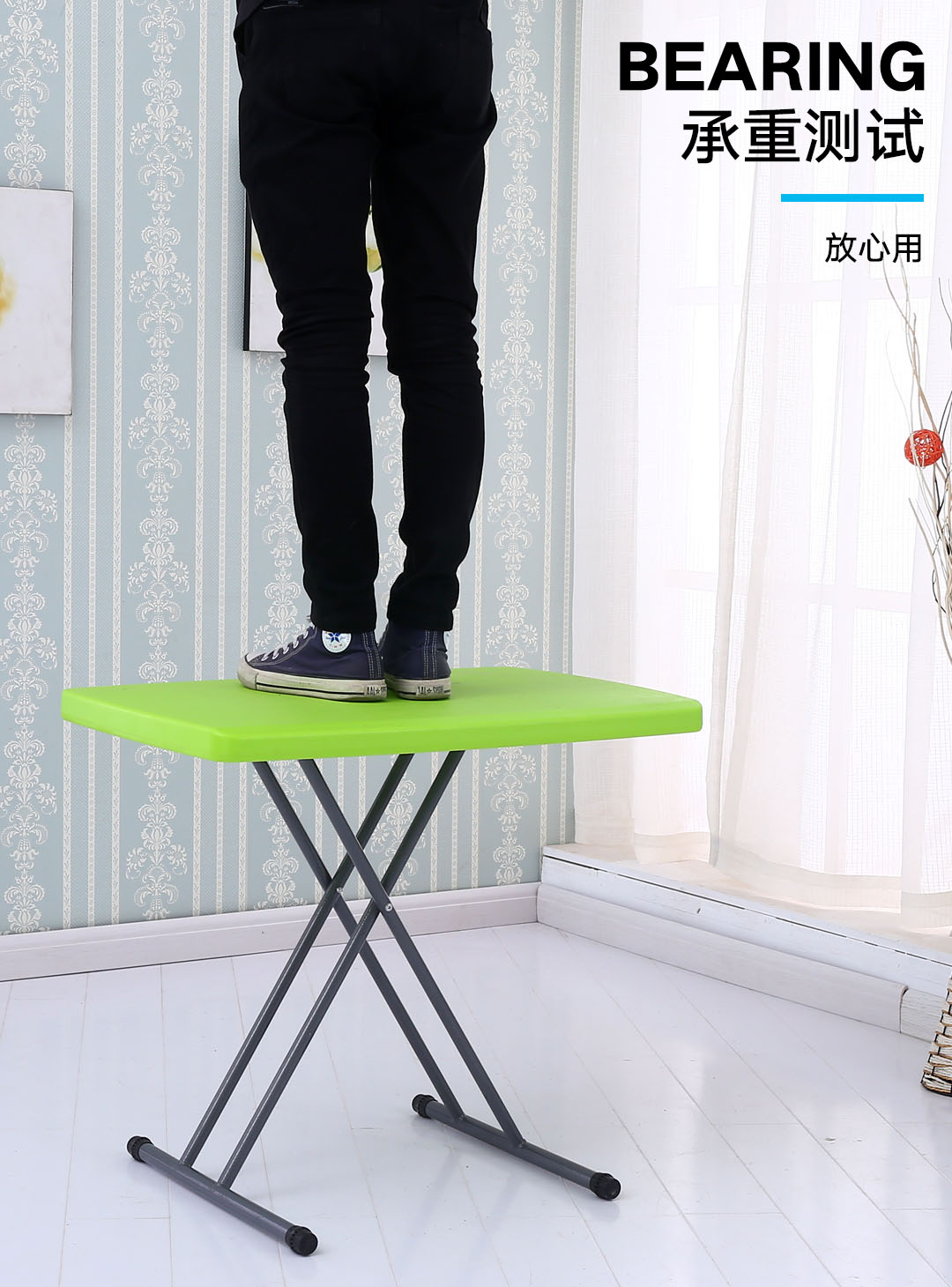 Bàn gấp và bàn gấp đơn giản bàn hộ gia đình nhỏ bàn nhỏ và bàn ăn học bàn di động ngoài trời bàn vuông - Bàn bàn làm việc xếp gọn