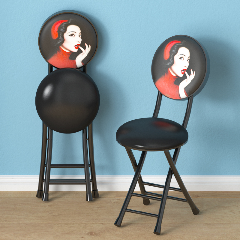 [Steel Plate Soft Chair] Red Hat Lady 4cm Raw Cotton