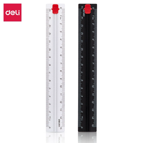 Деликальный алюминиевый сплав с двумя туапольными шкалами шкала Slider Указатель Metal 15см Студентный инструмент измерения инструмента.