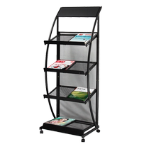 SCD Information Shelf Press Shelf Sales Department Magazine Shelf Bank Promotional Single Page Show Shelf Office Book Stand Upright Fold-out Shelf Newspaper Containing Shelf