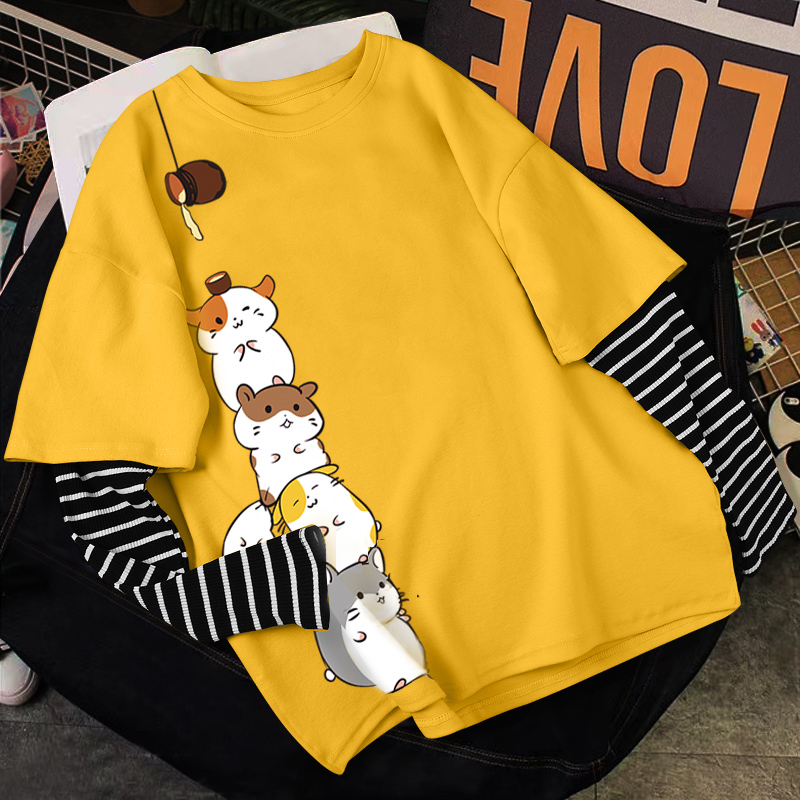 Two long sleeve T - shirts in 2022 clothes new women's clothes in autumn wear pure cotton loose spring coat summer