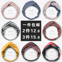 South Korean headdress ins Super fairy wild tie hair hoop out hair band tide women thin daily wear