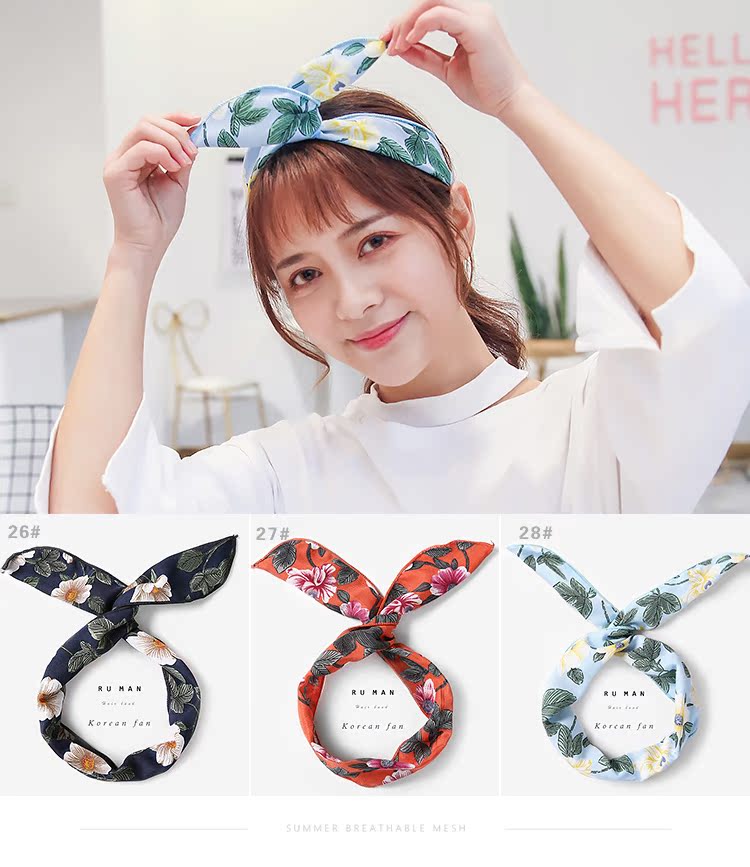 Hàn Quốc net chữ thập đỏ dây tóc ban nhạc cạnh rửa headband ngọt nhỏ tươi nhỏ gọn Sen nữ headgear headband