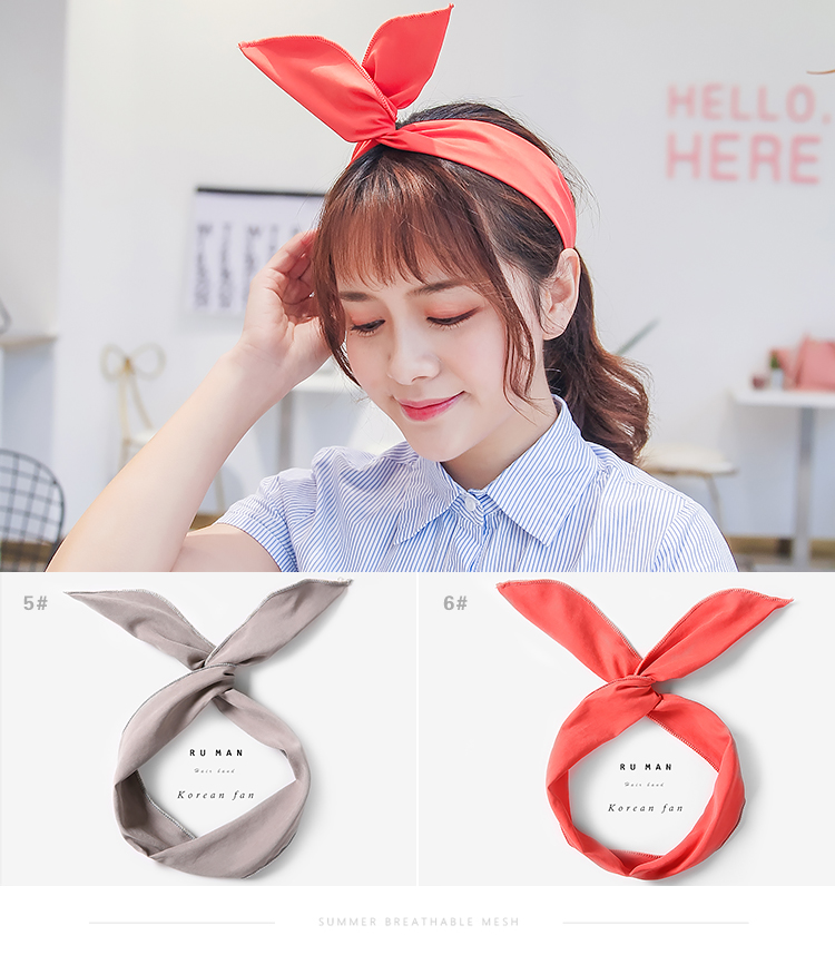 Hàn Quốc net chữ thập đỏ dây tóc ban nhạc cạnh rửa headband ngọt nhỏ tươi nhỏ gọn Sen nữ headgear headband