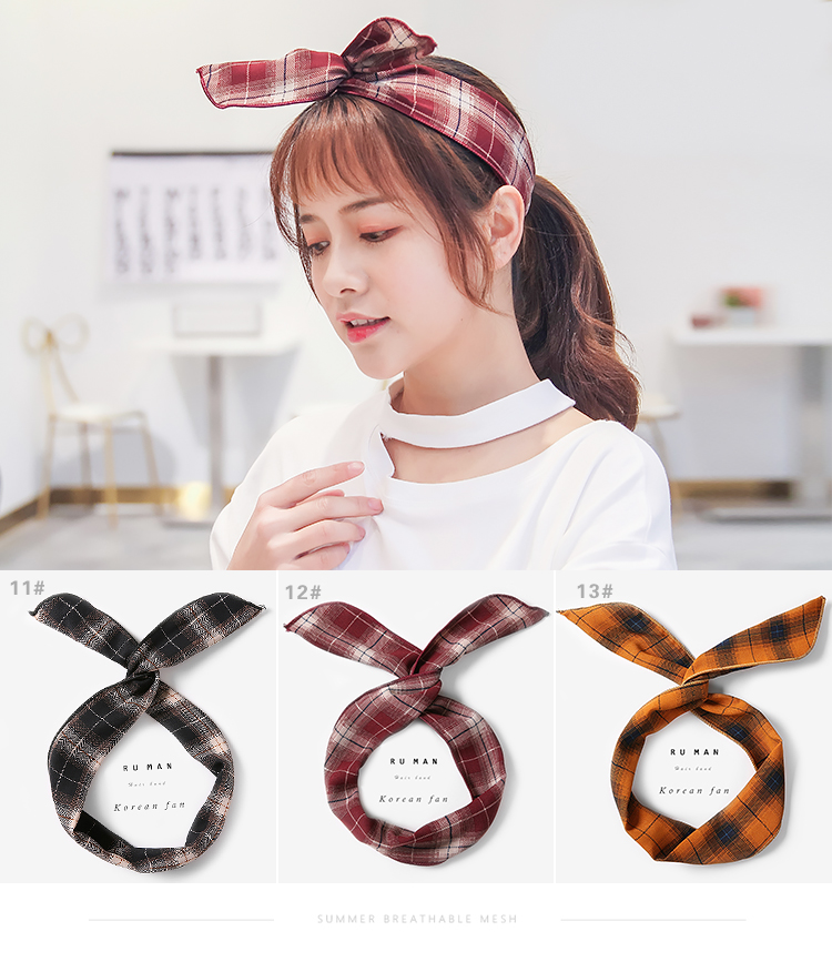 Hàn Quốc net chữ thập đỏ dây tóc ban nhạc cạnh rửa headband ngọt nhỏ tươi nhỏ gọn Sen nữ headgear headband