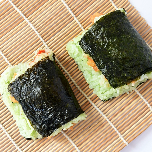 Изумрудная соль хрустящий куриный рисовый шарик 6 Удобный фаст -фуд может услышать портативные булочки для суши