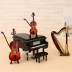 Piano harp violin cello mô hình một bộ đồ trang trí quà tặng sinh nhật để gửi cho bạn bè ảnh tốt nghiệp của giáo viên