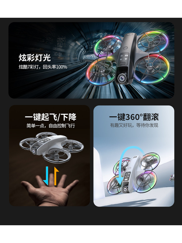 2025 Model Large-Screen Remote-Controlled Drone with High-Definition Professional Aerial Photography, Quadcopter, Children's Toy, Student