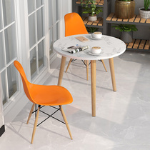 Balcony small table and chairs Three sets Composition Leisure modern minimalist Tea Table Mini Home Outdoor One Table Two Chair Suits