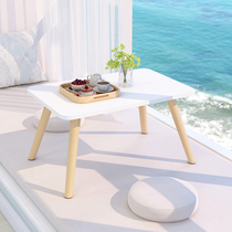 White floating window small tea table day style tatami small table bedroom sitting ground short table window sill table-bed mini rectangle