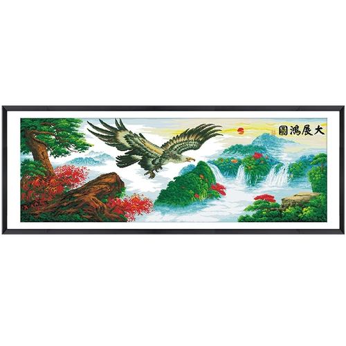 Da Zhan Hongtu Cross Emelcodery 2023 Новая вышитая гостиная гостиная.