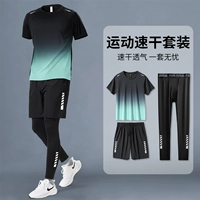 Быстросохнущий дышащий комплект из нефрита, 3 предмета, короткий рукав