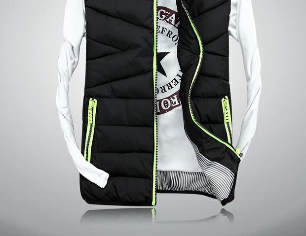 Áo vest cotton mùa thu đông 2018 phiên bản Hàn Quốc giản dị của cặp đôi vest nam triều nam nữ vest vest nam dày vai áo khoác cotton áo sơ mi nam