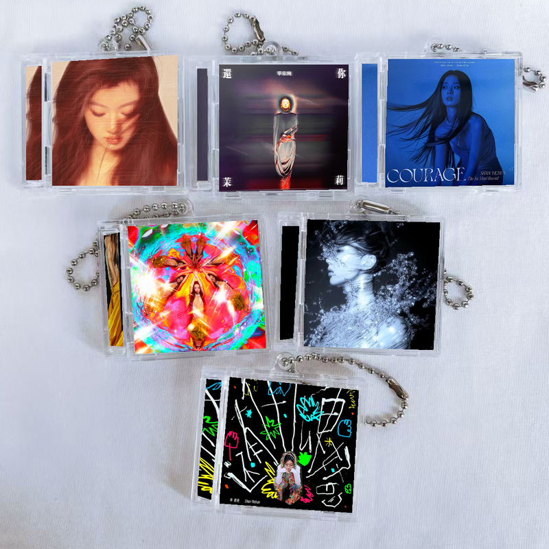 Dian Yichun Mini Cd Album Nfc Concert Merchandise Support Gift Keychain Creative ins Styles of Accessories Pendant