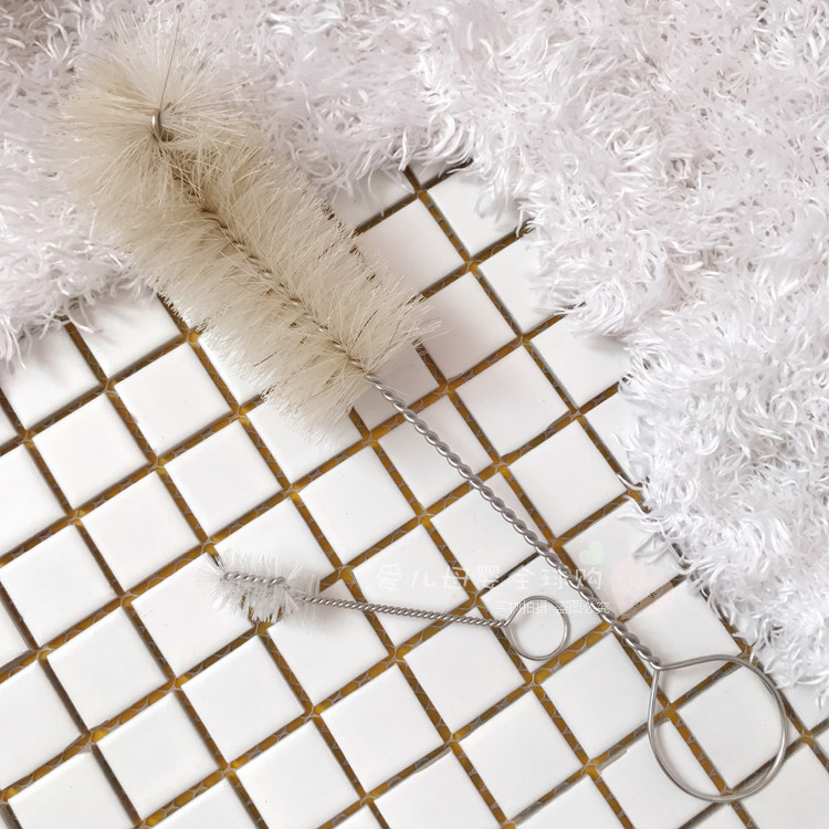 In stock Bottle brush beta brush natural horsehair cleaning bottle cup special nipple cleaning brush