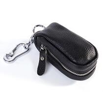 Large Capacity Zipped Lock Spoon Bag KarPack Zero Wallet Genuine Leather Key Bag Home Key Card Covered Cow Leather Genuine Leather Bread