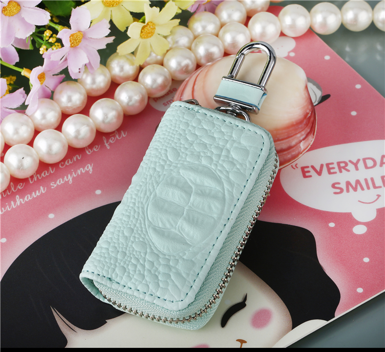 Da bò nam điều khiển từ xa da túi chìa khóa thắt lưng túi trailer nữ đa chức năng xe chìa khóa túi phổ ví móc khóa lv