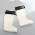 Mùa đông mưa ủng lót bông ấm người lớn tháo gỡ giày cao su nước cộng với cashmere nam và nữ giày nước mùa đông bông giày ủng đi mưa nhật bản Rainshoes