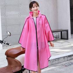 Rainwear cape riding double -brim brim adult cardigan waterproof outdoor hiking zipper [December fashion raincoat new style