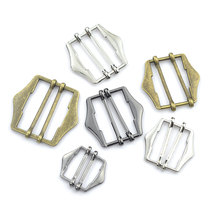 Denim belt pants movable buckle buckle metal Japanese buckle waistcoat adjustable buckle four-block buckle clothing accessories
