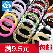 Corner knot buckle hem T-shirt buckle Joker creative round buckle corner buckle clothes buckle clothes buckle round