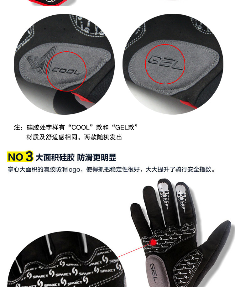 Gants pour vélo mixte SPAKCT - Ref 2249825 Image 22