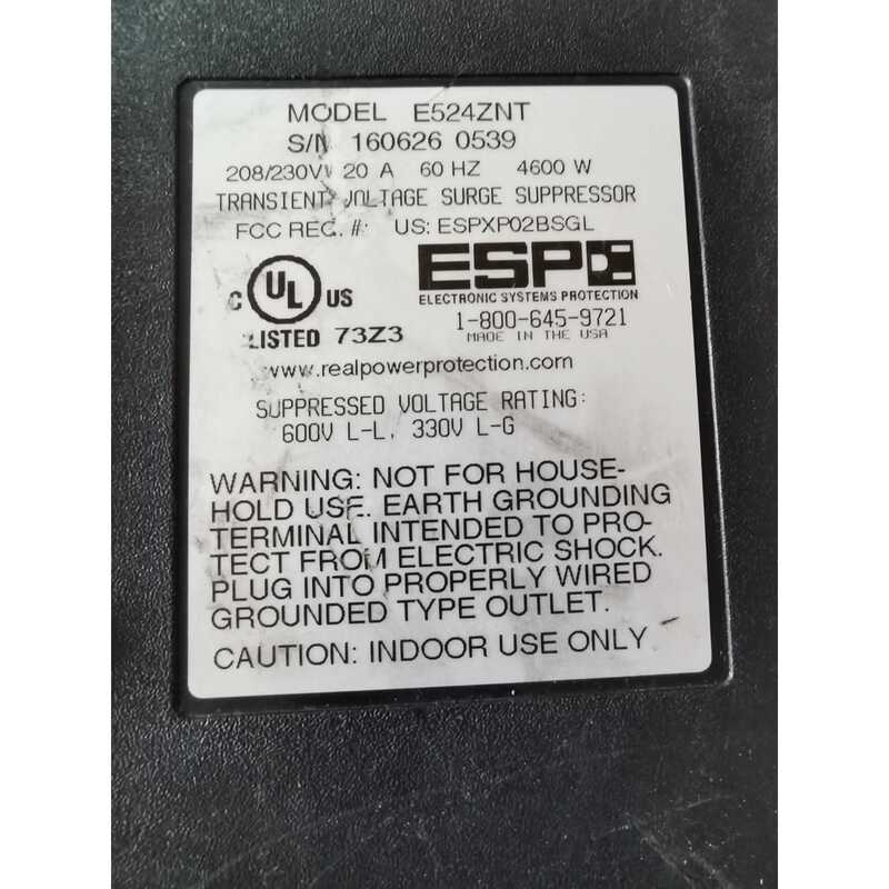 Negotiable Pacific Office Automation Surge Protector E524Znt, 10/100 Ethernet Negotiable Pacific Office Automation Surge Protector E524Znt, 10/100 Ethernet