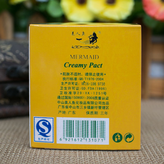 Mermaid ướt và khô bột bánh 10 gam kem che khuyết điểm kiểm soát dầu kéo dài dịch vụ giữ ẩm bột lỏng mật ong bột makeup powder foundation phấn phủ kiko