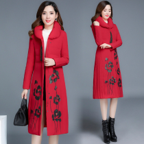  Down cotton clothes womens mid-length 2021 winter new quilted jacket cotton coat hooded thickened bread suit over the knee