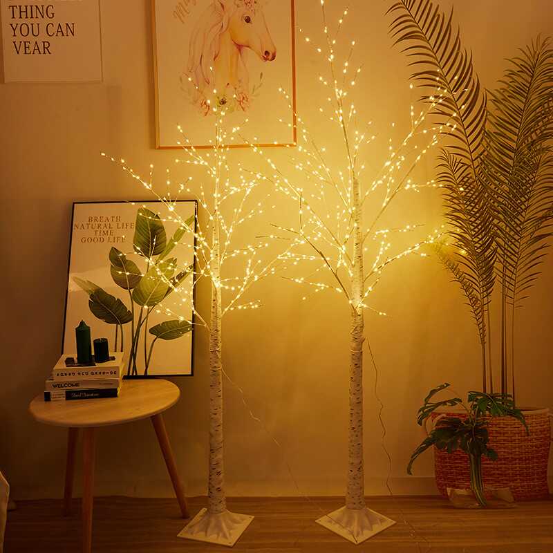 Led Copper Wire Glowing Tree Firefly Lights Room Forest-Style Decoration Nordic Romantic Arrangement Birch Tree Floor Lamp Led Copper Wire Glowing Tree Firefly Lights Room Forest-Style Decoration Nordic Romantic Arrangement Birch Tree Floor Lamp