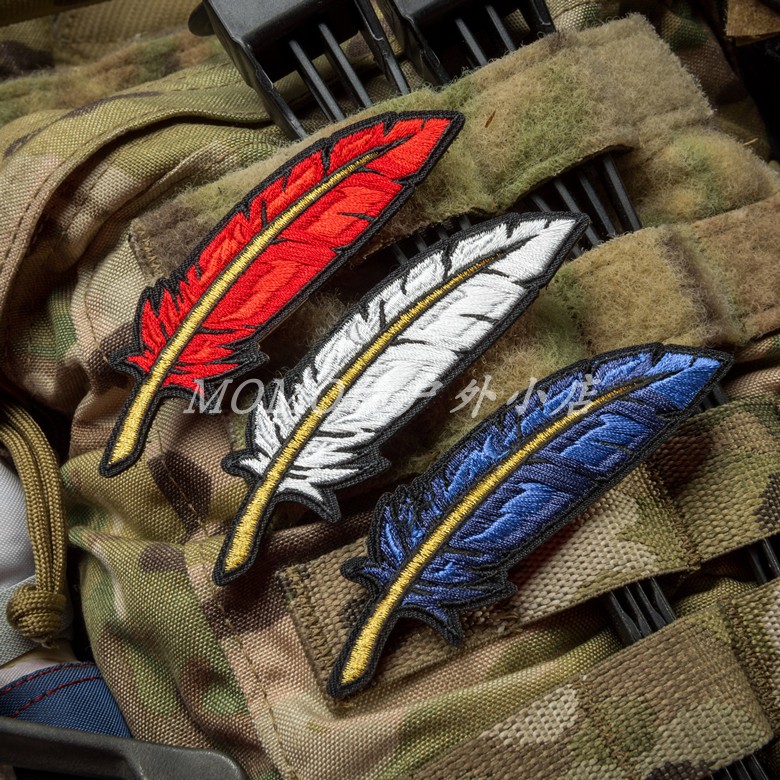 Spot MODERN ARMS LIBERTY QUILL MK2 three-color feather armband morale Chapter Velcro