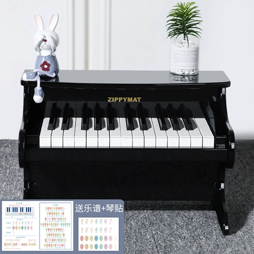 Деревянное электрическое пианино, маленький синтезатор, игрушка для раннего возраста для начинающих, раннее развитие