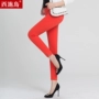 Xi Shi Bird Quần Màu kẹo Chín Quần Nữ Mùa xuân và Mùa hè Mỏng Chân mỏng Quần legging Kích thước lớn Mặc Quần chân - Khởi động cắt quần áo công sở nữ