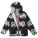 GENANX lightning trendy brand Teddy velvet coat couple hooded reversible winter coat men's national trendy