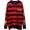 GENANX sét triều thương hiệu áo len sọc đỏ nam thời trang đầu năm mới cổ tròn áo len dài tay đôi - Cặp đôi áo len