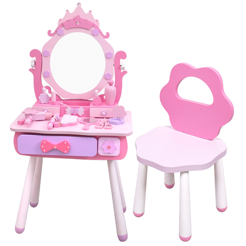 Children's makeup Desk Cosmetics Box Girl 3 One 9-year-old 6 Toys 7 Girls Birthday Presents the Home Wine Princess Suit