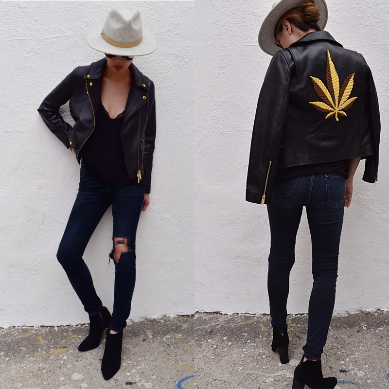 Palm Leaf Palm Angel Embroidered Indian Silk Goatskin Motorcycle Jacket Genuine Leather Jacket for Women 2019 New Style Palm Leaf Palm Angel Embroidered Indian Silk Goatskin Motorcycle Jacket Genuine Leather Jacket for Women 2019 New Style