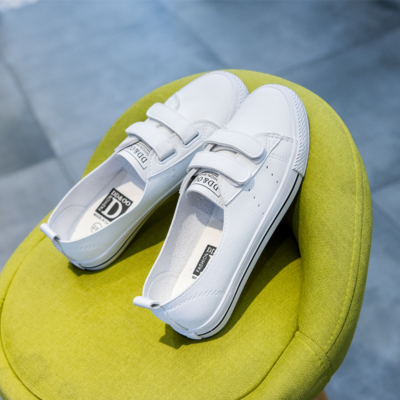 Summer new thin Velcro ins tide shallow mouth small white shoes women's shoes 2022 summer all-match breathable skateboard shoes