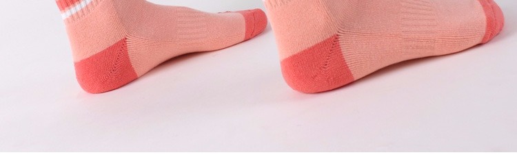 Vớ cotton nữ dày lên dưới cùng sọc ống vớ cotton trắng bốn mùa vớ thể thao chạy bộ - Vớ hàng tuần set vớ nữ đẹp