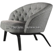 Light luxury modern simple single sofa chair living room hotel clubhouse living room bedroom study lounge chair back chair