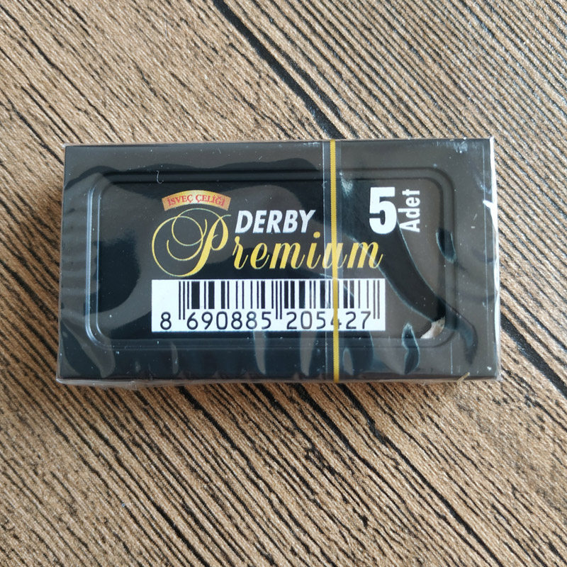 Dishi Men's Double-blade Safety Razor Blade, DERBY Blade, 5-piece set