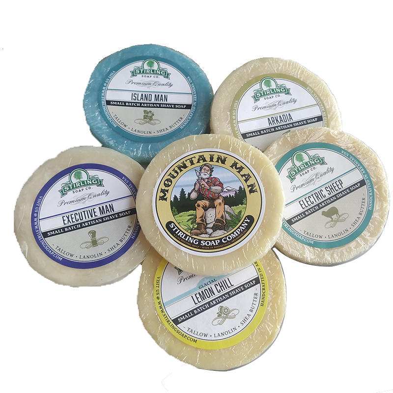 Stirling Soap, Various Scents Available in Sample Sizes, No. 49 to 60 Stirling Soap, Various Scents Available in Sample Sizes, No. 49 to 60