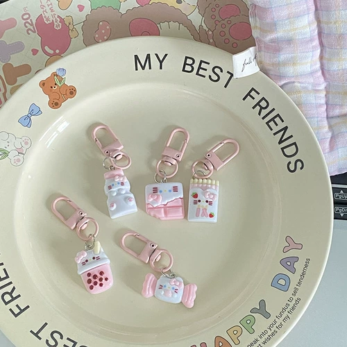 Милый акриловый брелок, реалистичная игра с едой, подвеска, аксессуар