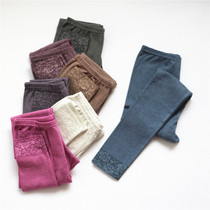 Warm Pants Autumn Pants Women Single Piece Cotton Lining Pants Pants Sweatpants Underpants Underpants Kneecap Slim Fit high waist tight fit Big size