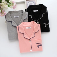 Mùa thu mới cotton nam và nữ dịch vụ tại nhà đồ ngủ kích thước lớn phù hợp với cặp vợ chồng thoải mái quần dài tay những kiểu đồ bộ thun may