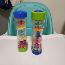 Exit single baby hourglass observation force toy color ball rattle grip concentration exercise