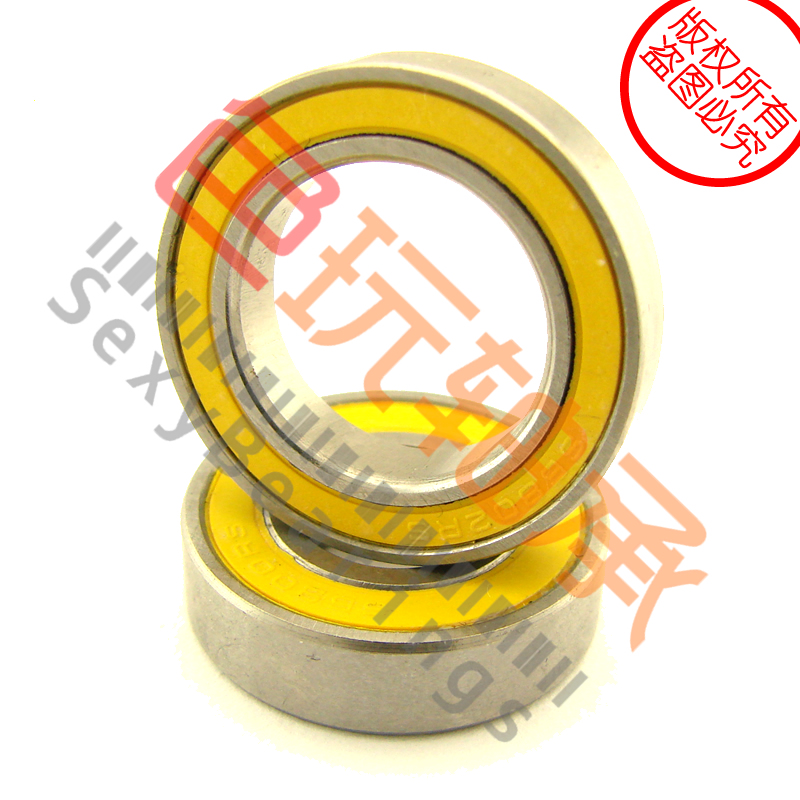 15x28x7 Yellow Stainless Steel Ceramic Bicycle Bearing 6902 2YS A5 Nylon Cage