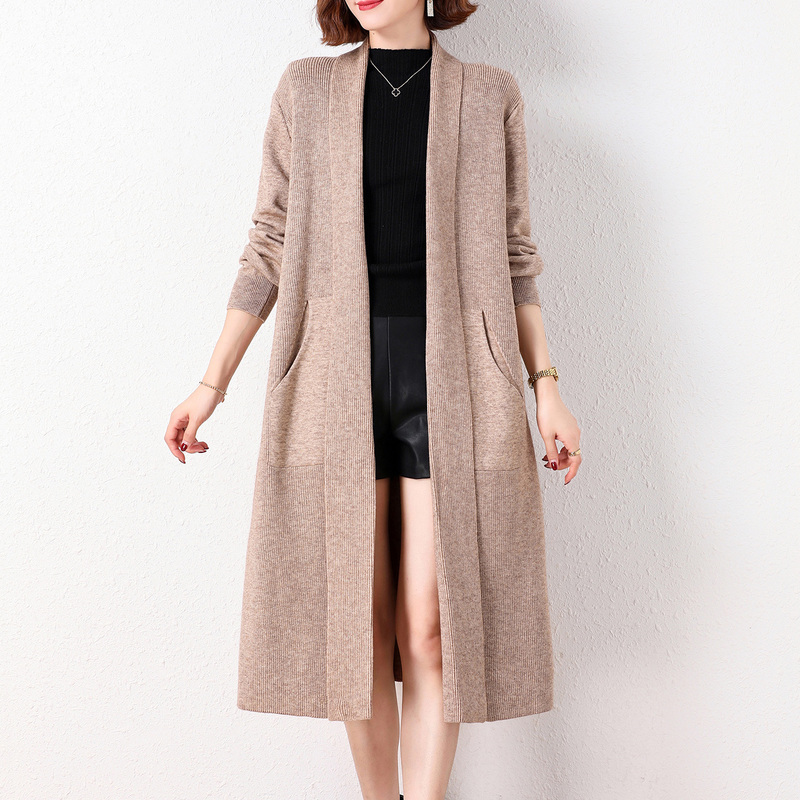 Mid-Length Wool Cardigan for Women 2026 Autumn and Winter New Style Plus Size Slimming Elegant Shawl Fashionable Versatile Cashmere Coat Mid-Length Wool Cardigan for Women 2026 Autumn and Winter New Style Plus Size Slimming Elegant Shawl Fashionable Versatile Cashmere Coat