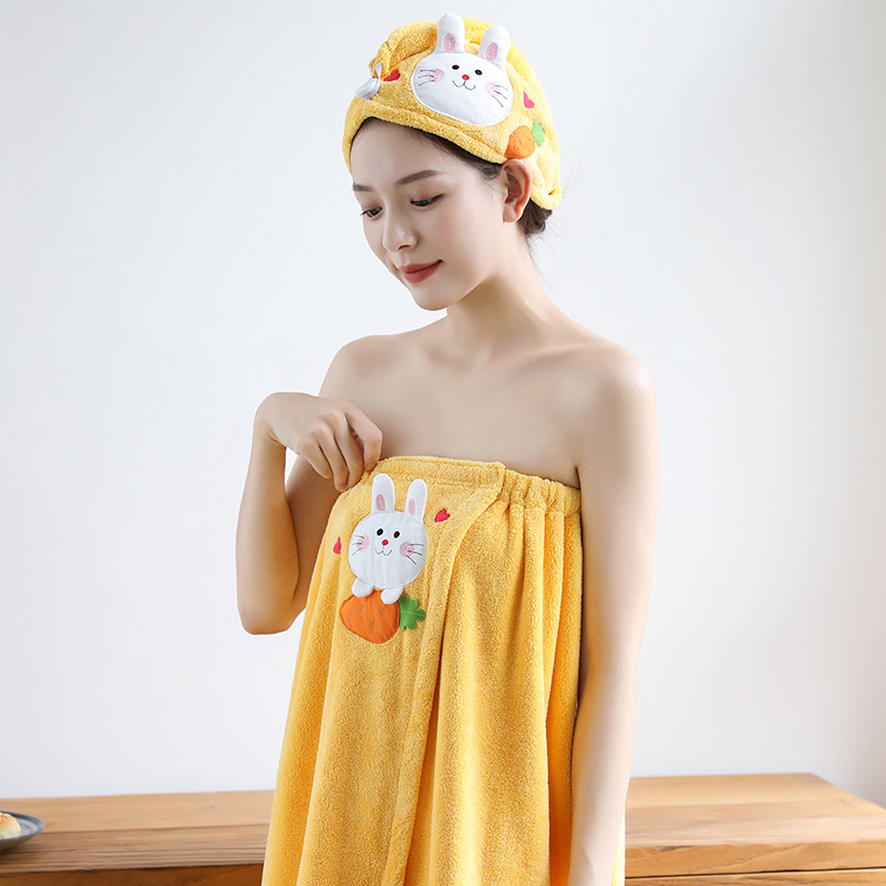 The Diffuse Flute can be worn with wrap bath towels Cute Home Girl Hearts Water Suction Speed Dry New Bath Towels Dry Hair Hat Sleeve