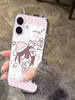 Pink Sleepy Girl Ins Cartoon Cat Ears Phone Case Suitable for Iphone17 Apple 16Promax Iphone15 Cute 14/13X Case Xsxr Female Model Promax Full Coverage Niche 12
